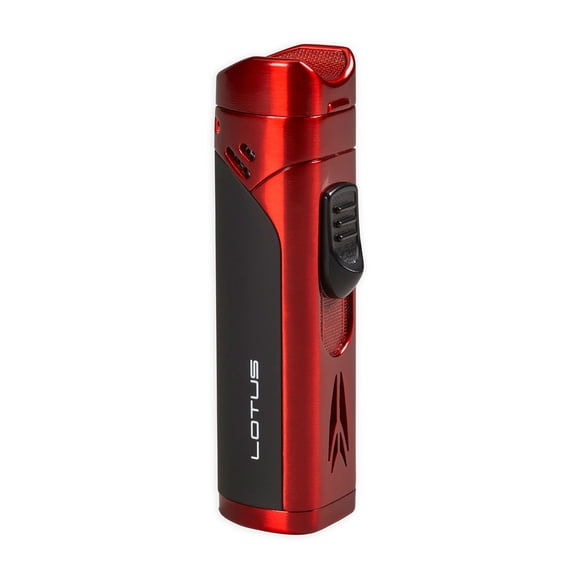Monarch Quad Torch Flame Lighter - Red & Black