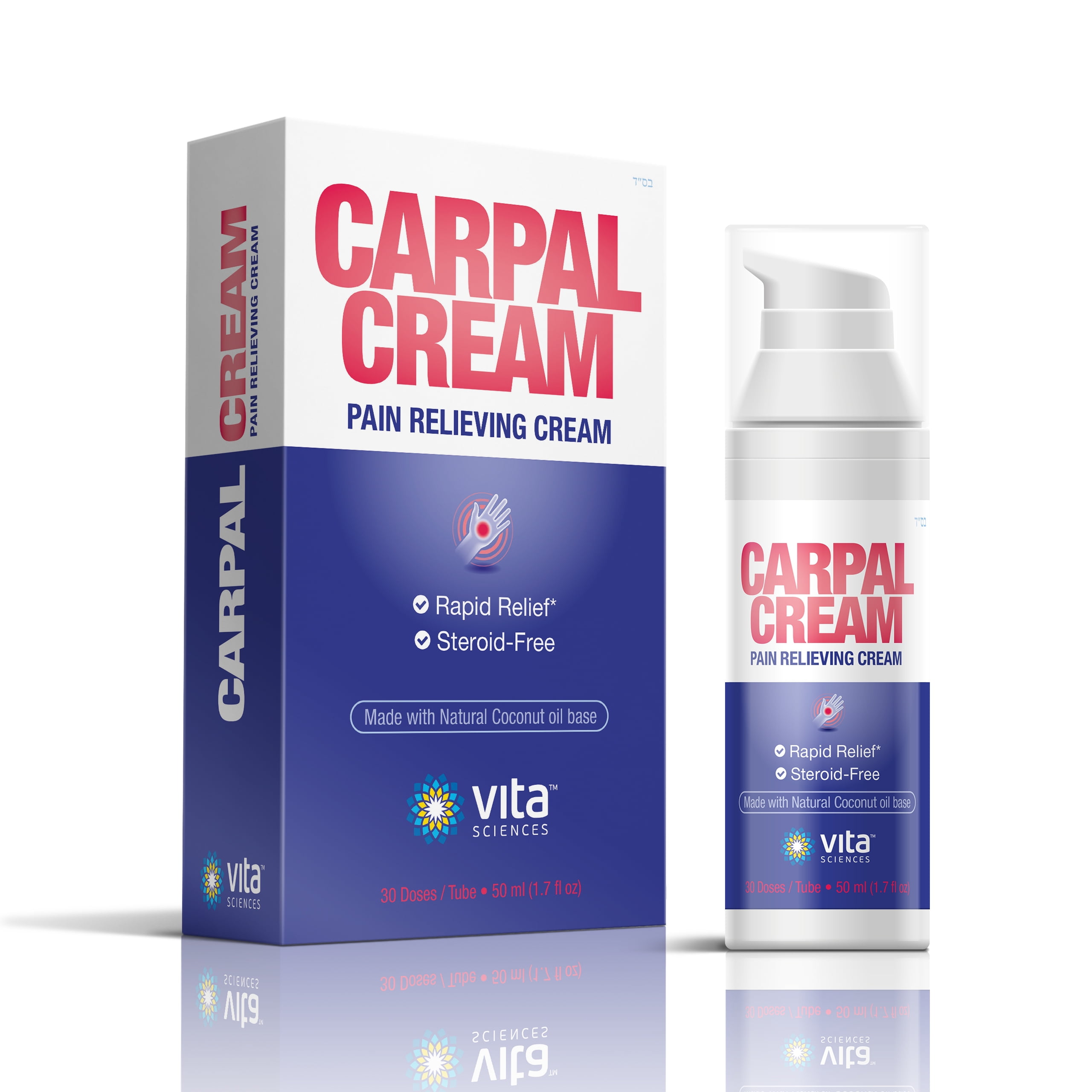 Carpal Tunnel Pain Relief Cream - Fast Acting - (1 Ounce) - Walmart.com