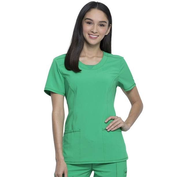 Cherokee Cherokee Infinity Women Scrubs Top, Round Neck, 2624A, S