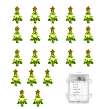 

Led Christmas Lights Outdoor Christmas String Lights Waterproof Battery Led 8 Flashing Modes Xmas