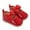 Red, variant on Loliuicca Baby Girl Flats Shoes Infant Bow Walker Crib Shoes for Party