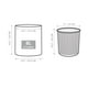 thumbnail image 2 of Cubo de basura blanco moderno redondo de 8 litros de Waste Basket Primo Supply, 2 of 7