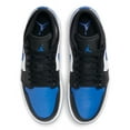 thumbnail image 4 of Nike Air Jordan 1 Low White/Royal Blue-Black-White 553558-140 Men's Size 10 Medium, 4 of 6