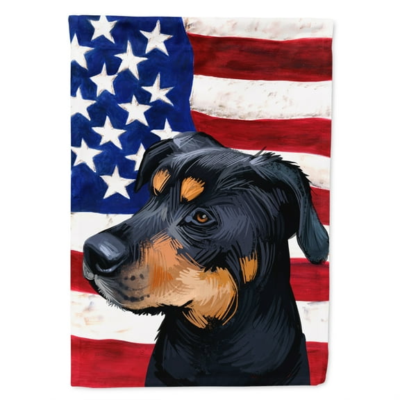 Carolines Treasures CK6549CHF Greek Harehound Dog American Canvas House Size Outdoor-Flags, Multicolor