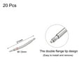 thumbnail image 2 of 18mm Curved Spring Bar Pins 1.5mm Dia Stainless Steel Double Flanged End Watch Band Link Pin 20 Pack, 2 of 4
