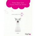 thumbnail image 2 of MeMoi Polar Bear Girls Fuzzy Mid-Cut Socks - Girls - Female, One Size, White, 2 of 6