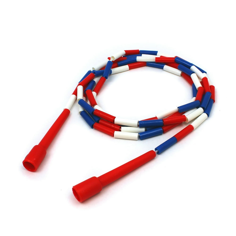 Jump Rope with Plastic Beaded Segmentation, 10Foot, Pack of 6