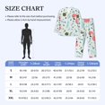 thumbnail image 4 of Honeii Cute Flamingo Pattern Mens Pajamas Set,2pcs Men's Lounge Long Sleeve Sleep Shirt and Pajama Bottoms Sleepwear Set,Mens Pjs Sets-Large, 4 of 7