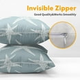 thumbnail image 4 of Beach Blue Starfish Pillow Covers 16x16 Inch Set of 2 Summer Light Blue Sea Star Throw Pillowcase Cotton Linen Square Decorative Nautical Coastal Cushion Cover for Sofa Bedroom Indoor Outdoor Party, 4 of 6