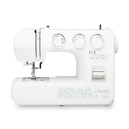 Elnita EM16 Mechanical Sewing Machine with 16 Stitches and Free Arm Convertible