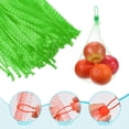 thumbnail image 4 of Lot de 100 Sacs de Production Réutilisables en Filet, 35cm/14 Pouces Sacs de Rangement Lavables avec Boucle en Plastique pour Fruits Frais Légumes Fruits de Mer, Vert, 4 of 6