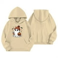 thumbnail image 4 of Gunia Toddler Boys Girls Halloween Ghost Sweatshirts Hoodie Pullover Sweatshirt Cute Printed Long Sleeve Casual Outfit For Youth Warm Fall Winter Clothes Tops Khaki 1-2 Years, 4 of 4