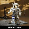thumbnail image 2 of TYCOLE City Space Astronaut Building Toy Kit - Translucent Classic Spaceman Model Building Block Ensemble with Display Stand,Home or Office Deco,Gift Idea for Adults&Kids Ages 8 and Up (860P, 2 of 7