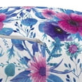 thumbnail image 3 of Spring Pouf Cover with Zipper, Romantic Watercolor Pattern with Nosegay Flowers Print, Soft Decorative Fabric Unstuffed Case, 30" W X 17.3" L, Azure Blue Pink, by Ambesonne, 3 of 5