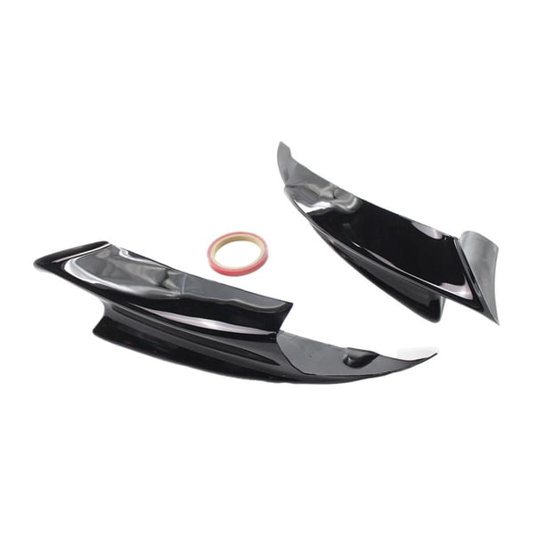 1 par de labios del alerón del parachoques del divisor delantero para E90 E92 E92 M3 accesorios Negro brillante Cola Labios divisores de parachoques