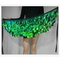 thumbnail image 3 of Women's Sequin Skirt Sparkly Lace Up Waist Adjustable Mini Party Sequin Skirt Womens Pleated Skirt plus Size Mini Skirt Stretchy Skirt Leopard Midi Skirt Trendy Skirts Anime Skirt Two Piece Skirt Set, 3 of 3