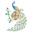 thumbnail image 3 of Miumaeov 29.53'' Modern Luxury Peacock Wall Clock 3D Metal Mute Digital Wall Clock with Battery for Living Room Decor, 3 of 21