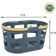 thumbnail image 4 of Laklulu Cesta de plástico portátil para ducha con asa, organizador de almacenamiento para baño, despensa, cocina, dormitorio universitario, 4 of 6