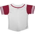 thumbnail image 2 of DIGITMON Kids Baseball Jersey Button Down Premium Two-Striped Sleeve T Shirts Uniform White Hotpink for 10y Toddlers, 2 of 4