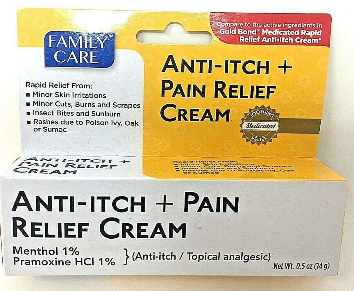 Family Care Anti-Itch Pain Relief Cream 0.5 oz