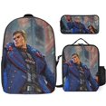 thumbnail image 1 of Cyberpunk heroes Backpack Three Piece Essentials 17 Inch Bag Lunch Tote Pen Case, 1 of 5