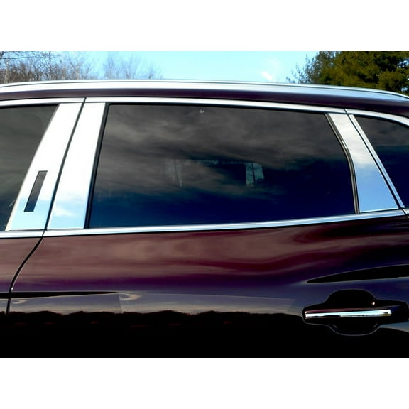 Stainless Steel Pillar Trim 8Pc Fits 2016-2018 Lincoln MKX PP56662 QAA