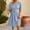 Blue, variant on Aobny Wrap Women Dresses Tummy Control White A-Line Short Sleeve V-Neck Mini Dressy Dresses