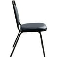 thumbnail image 5 of (Pack of 4) NPS® 9100 Series Vinyl Upholstered Stack Chair, Midnight Blue Seat, Black Sandtex Frame, 5 of 7