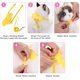 thumbnail image 1 of Paquete de 2 arneses y correas ajustables para conejos, arnés y correa para gatitos Dise?o de alas lindas para conejos, cachorros, gatitos, hurones y otros animales peque?os (amarillo + rosa) ShuxiuWang 8390606618658, 1 of 1