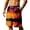 Vermilion, variant on Men's Swim Shorts Hawaiian Bathing Mesh Lining Swimsuits Beach Tropical Flower Trunks with Pockets