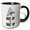 Black/White, variant on 3drose, Atv Mud Up or Shut Up Cool Quad Biker Design, 11oz Magic Transforming Mug
