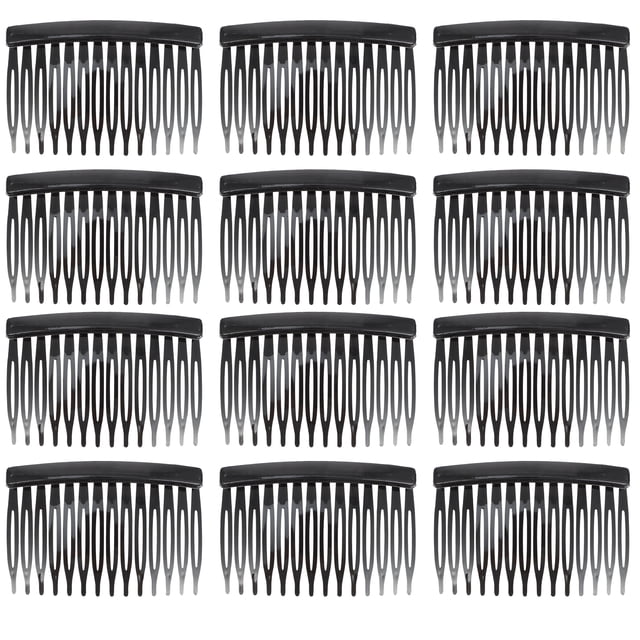 Miangastore 50pcs Simple Hair Side Combs Plastic Hairpin Clip with Teeth Hair Accessories