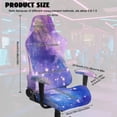 thumbnail image 7 of KUIFORTI Purple Galaxy Gaming Chair Seat Cover Waterproof Gamer Computer Office Seat Stretchable Slipcover Protector Dustproof Non Slip for Office and Computer Chairs, 7 of 7