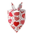 thumbnail image 2 of Linnome Valentine's Day Pet Scarf Heart Shaped Bib Triangle Accessory for Dogs and Cats Sweet Festive Pet Apparel for Love Themed Celebrations, 2 of 6