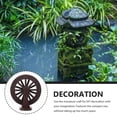 thumbnail image 3 of TABLZONE 1Set Waterfall Fountain Wheel Dark Brown For Diy Scene Layout Home Garden Office Decor, 3 of 5