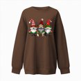 thumbnail image 6 of Towmus Christmas Sweaters for Women Funny Festive Womens Christmas Old Men Sweaters Loose Fit Cute Winter Long Sleeve Tops Casual Pullover Shirts, 6 of 6