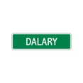 thumbnail image 1 of Dalary Girls Children Name Letter Printed Decoration Label Indoor Outdoor Unique Plaque Wall Novelty Aluminum Metal Sign 4"x18", 1 of 1