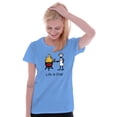 thumbnail image 5 of Burnt Burger BBQ Fire Funny Grilling Women's T Shirt Ladies Tee Brisco Brands S, 5 of 6