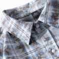 thumbnail image 6 of ALLLIST Collared Men's Shirts Short Sleeve Casual Button Down Shirts Plaid Black Mens Clothing, 6 of 7