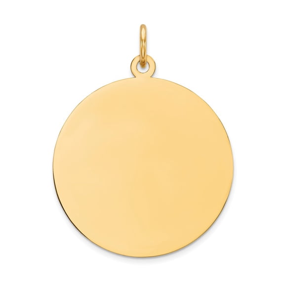 FB Jewels 14K Yellow Gold Round Disc Charm