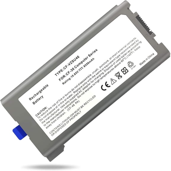 10.65V 8.55Ah Laptop Battery 9cell Replacement for Panasonic Toughbook CF-30 CF-31 CF-53 CF-VZSU46 CF-VZSU46S CF-VZSU46U CF-VZSU46R CF-VZSU71U CF-VZSU72U