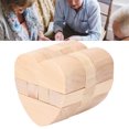 thumbnail image 3 of Puzzle Lock Toy, Logic Training Funny Unlock Interlock Puzzle Portable  For Home Travel For Elderly, 3 of 8