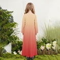 thumbnail image 7 of Bixock Toddler Girls Summer Maxi Dresses Solid Color Long Sleeve Round Neck High Waist A Line Casual Long Dresses With Pockets Dresses, 7 of 7