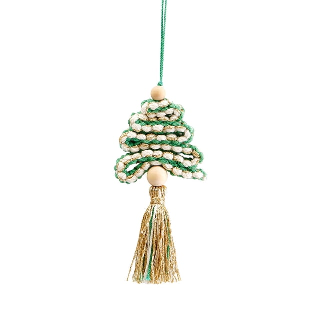 Adornos colgantes navideños, adornos coleccionables de Año Nuevo, adornos para ventanas Verde