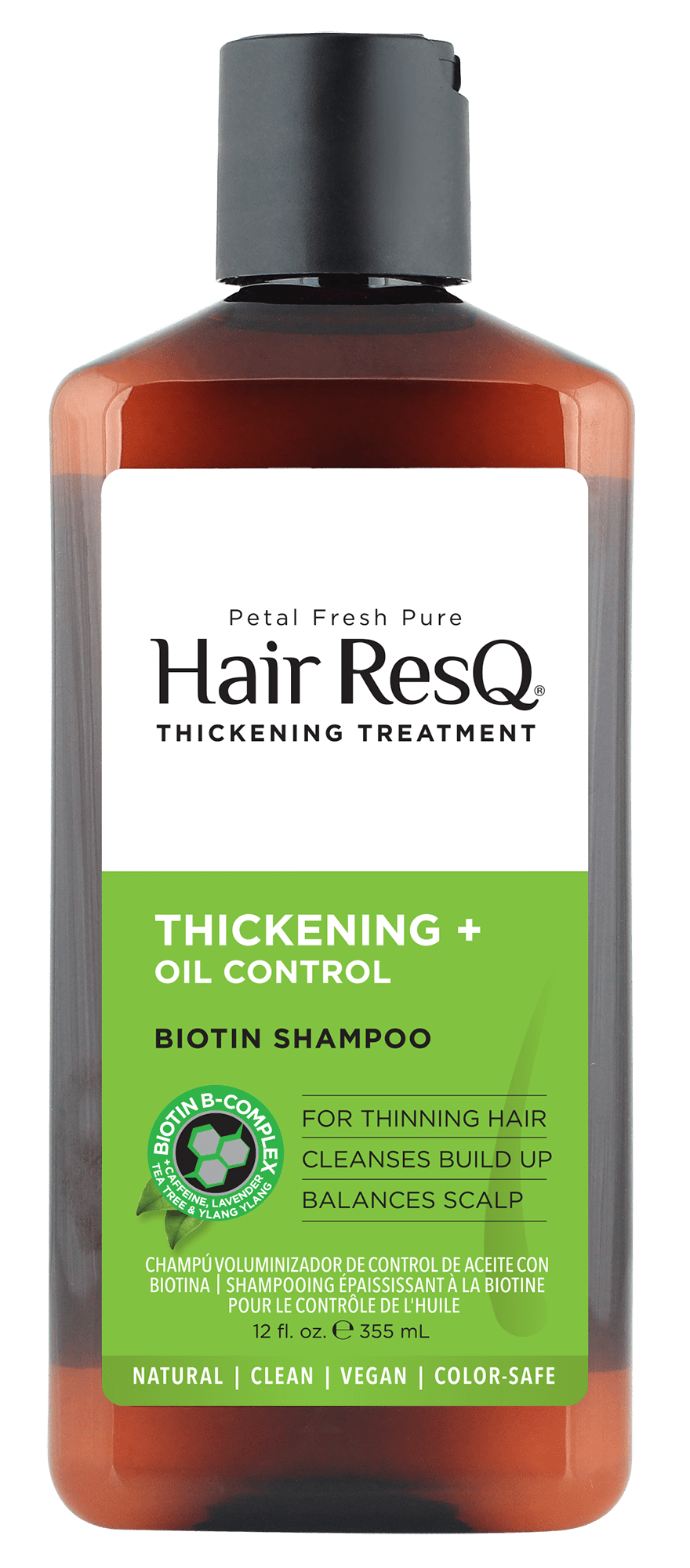 Petal Fresh Pure Hair ResQ Thickening Treatment Oil Control Biotin Shampoo, 12 fl oz (355 ml)