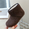 thumbnail image 6 of breaise Boys Girls Fuzzy Boots Baby Kids Fleece Lined Snow Shoes Warm Cozy Winter Boots for Toddler, 6 of 10