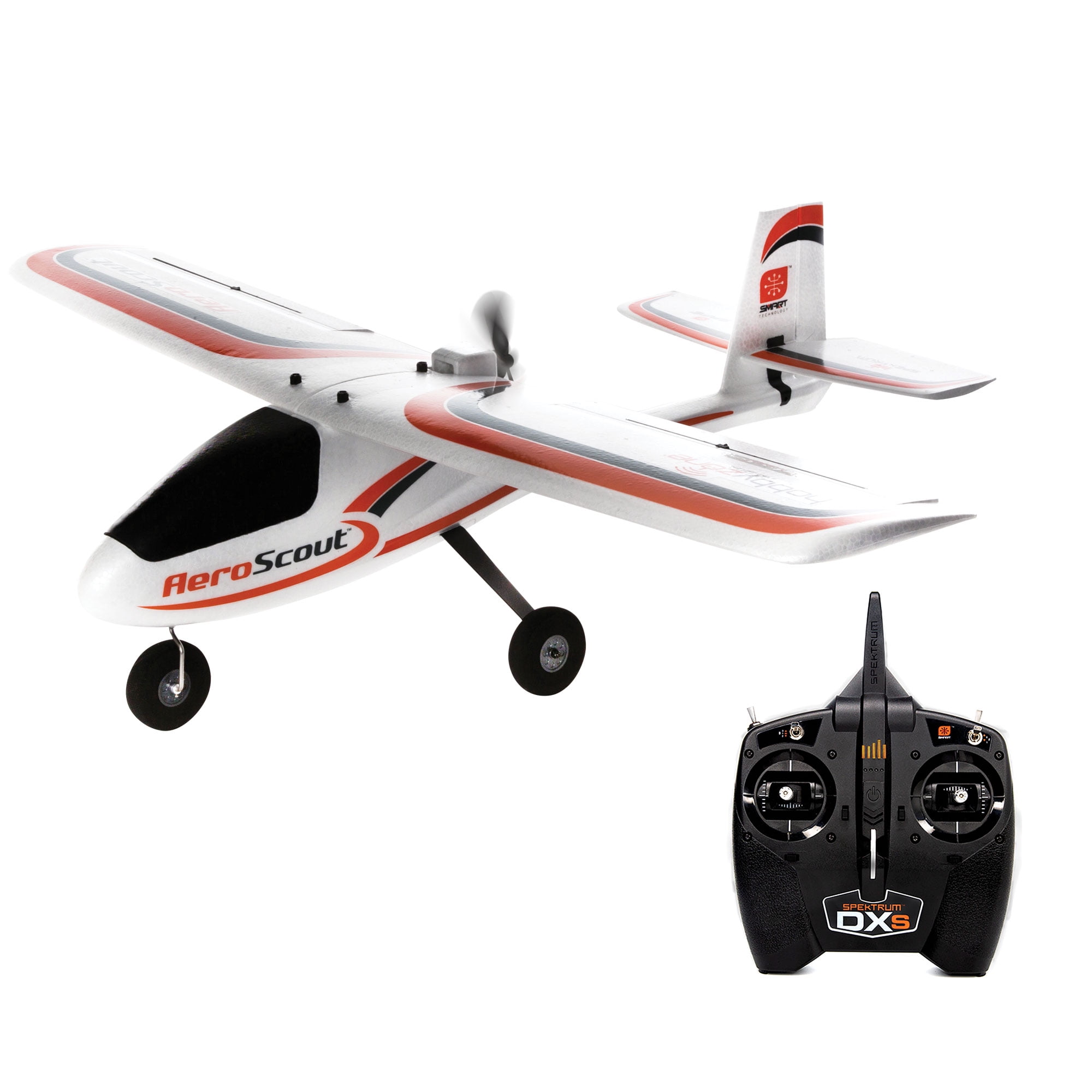 HobbyZone RC Airplane AeroScout S 2 1.1m RTF Basic Battery and Charger Not Included with SAFE technology HBZ380001 Airplanes RTF Trainers Airplanes RTF Trainers