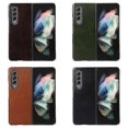 thumbnail image 4 of For Samsung Galaxy Z Fold3 5G Genuine Leather Double Color Crazy Horse Phone Case, 4 of 4
