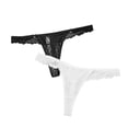 thumbnail image 5 of MuZeFu Lace G String Thongs for Women Sexy Underwear 2 Sets Of Women Lace Underwear Black+white, 5 of 9