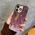 thumbnail image 3 of for iPhone 15 Pro Max Phone Case 6.7 inch, Aesthetic Bling Feather for Women Girls, Shockproof Soft TPU & Hard pc Crimson Purple, 3 of 11